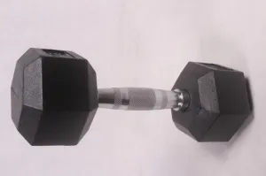 10Kg/pcs High quality  Hexagonal Fitness Dumbbells Men Rubber-covered Dumbbell