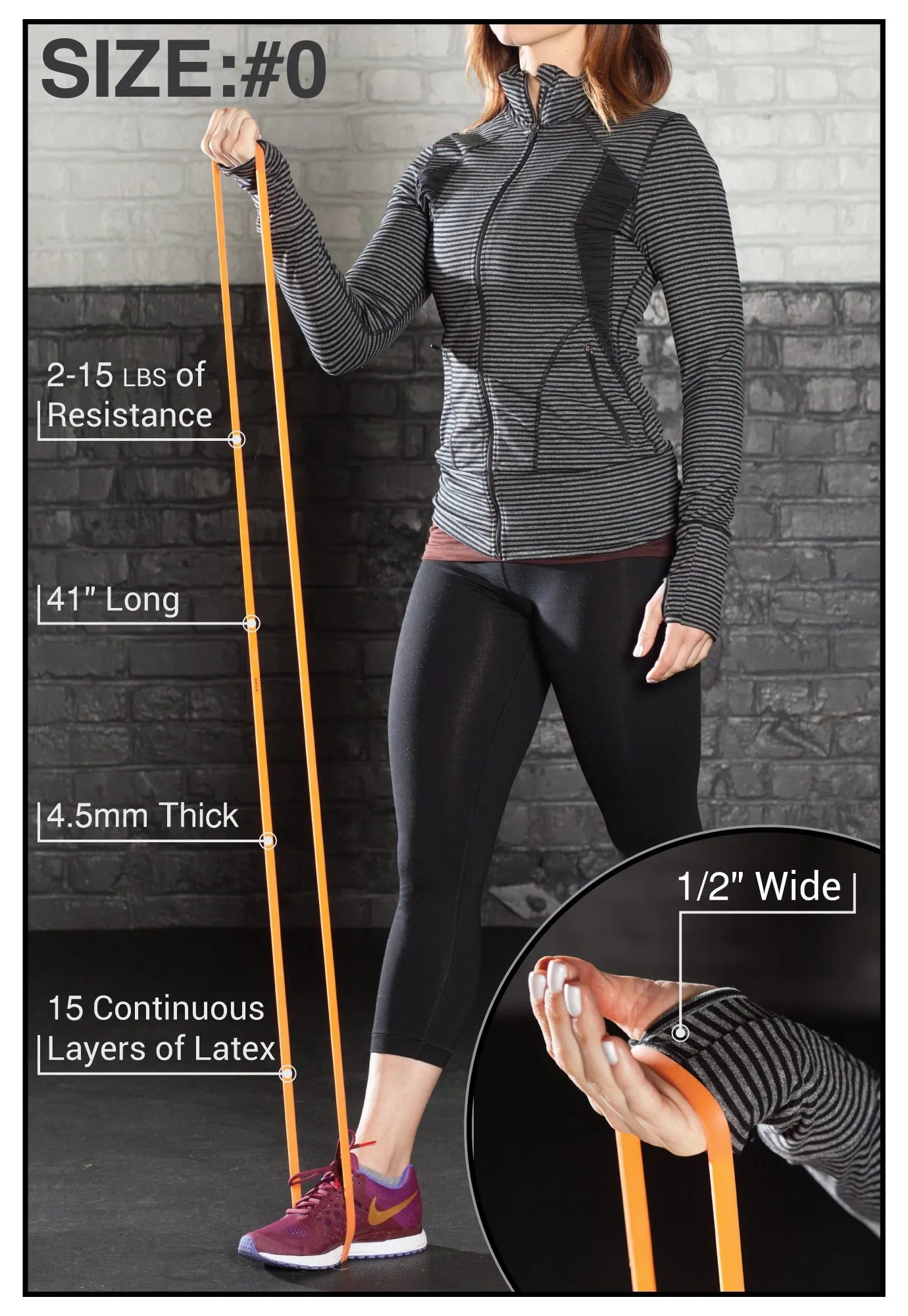 41" *Wide* Micro Mini Resistance Band (2-15 lbs)