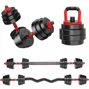 5in1 Multi-Purpose Pair of Adjustable Plastic Dumbbell