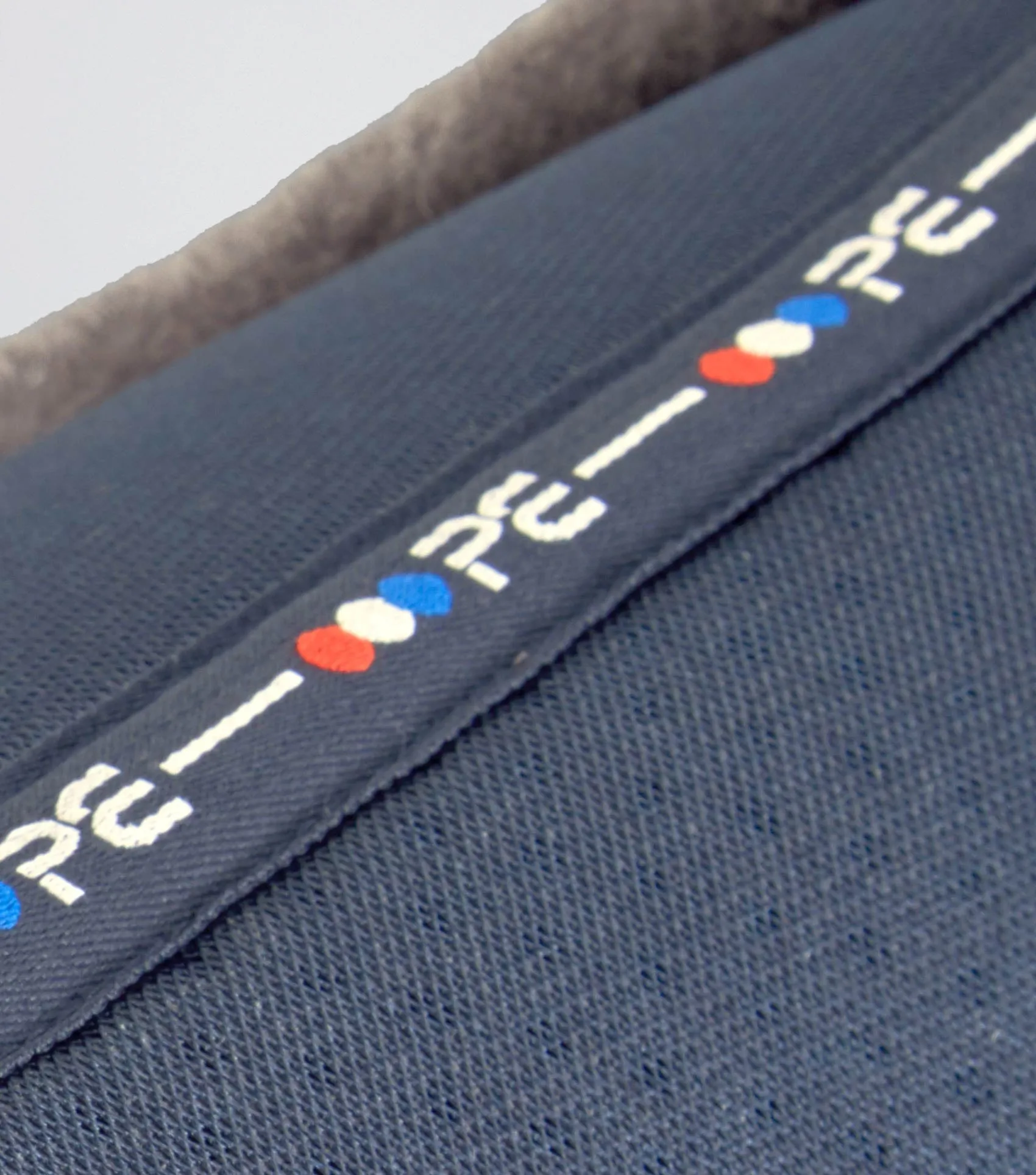 Airtechnology Shockproof Wool Saddle Pad - Half Pad Navy/Grey Wool