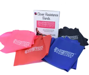 Clover Bands – Box Set of 4 Resistance Band Strips