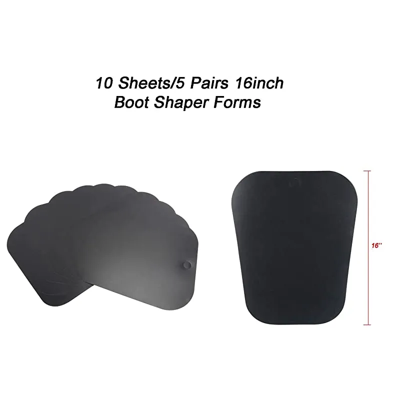 DasMarine 5 Pairs 10 Sheets 16 Length Boot Shapers Boot Shaper Form Inserts Boot Trees for Tall Boots Boots Tall Support for Women and Men