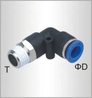 ELBOW 6MM-1/4 M PU HOSE FITTING