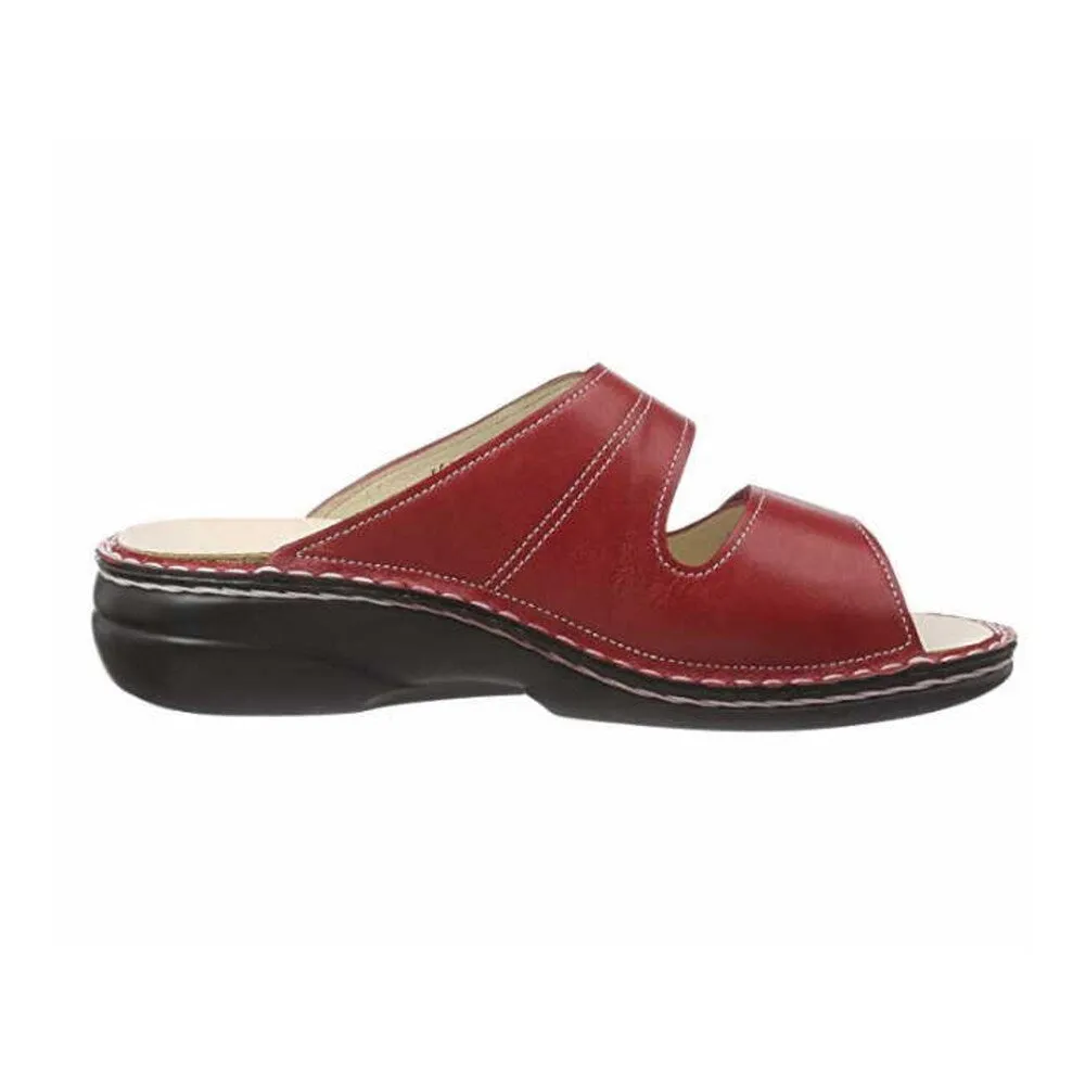 Finn Comfort mules, burgundy