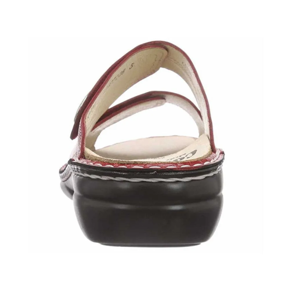 Finn Comfort mules, burgundy