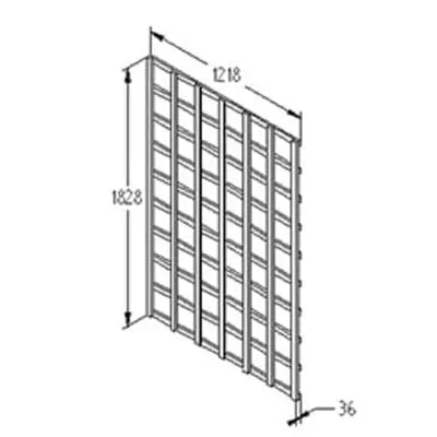 Forest Heavy Duty Trellis 183cm x 122cm