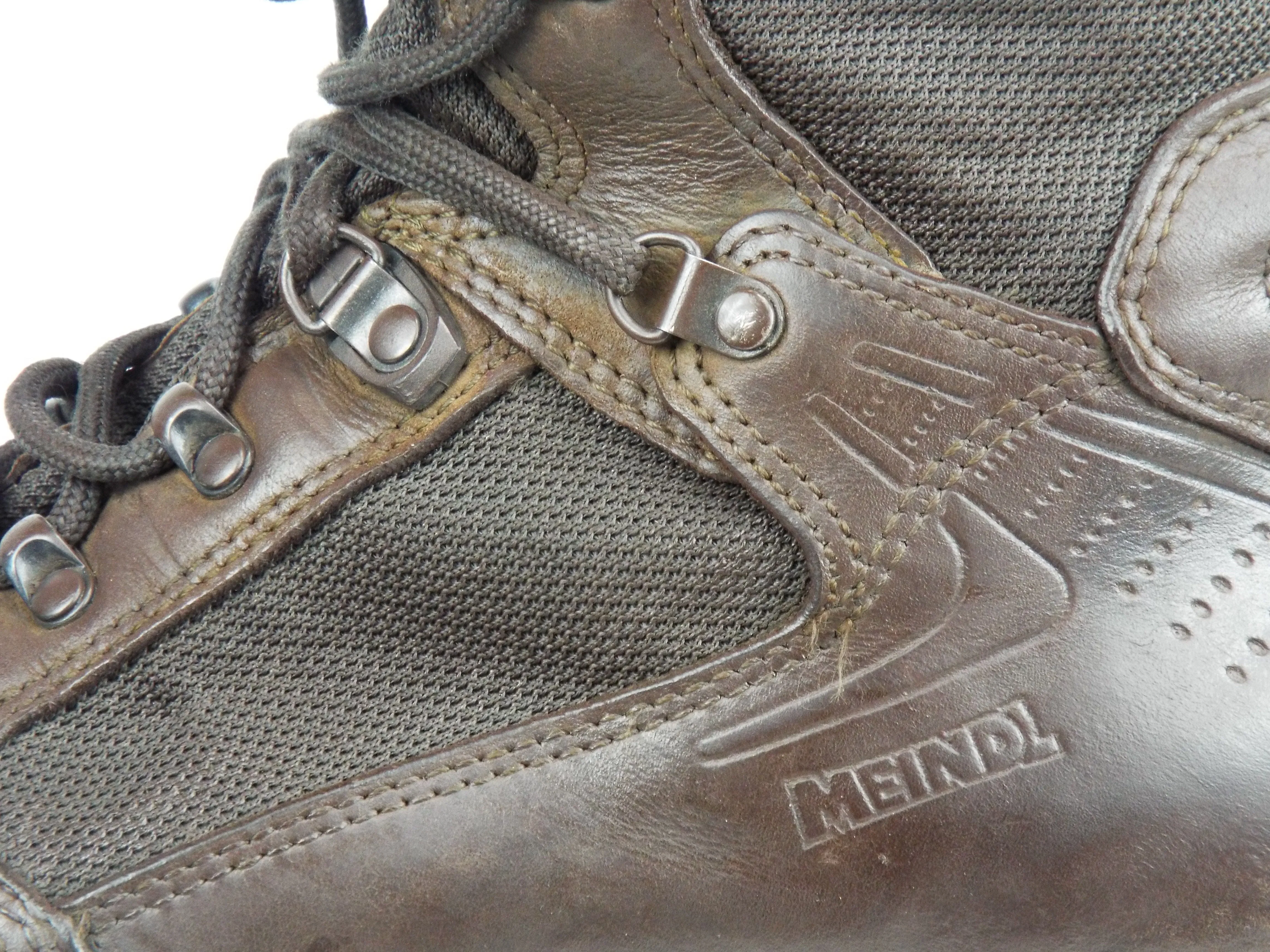 German Army - Meindl - Brown Leather w/ Cordura - Grade 1 - MD Rock