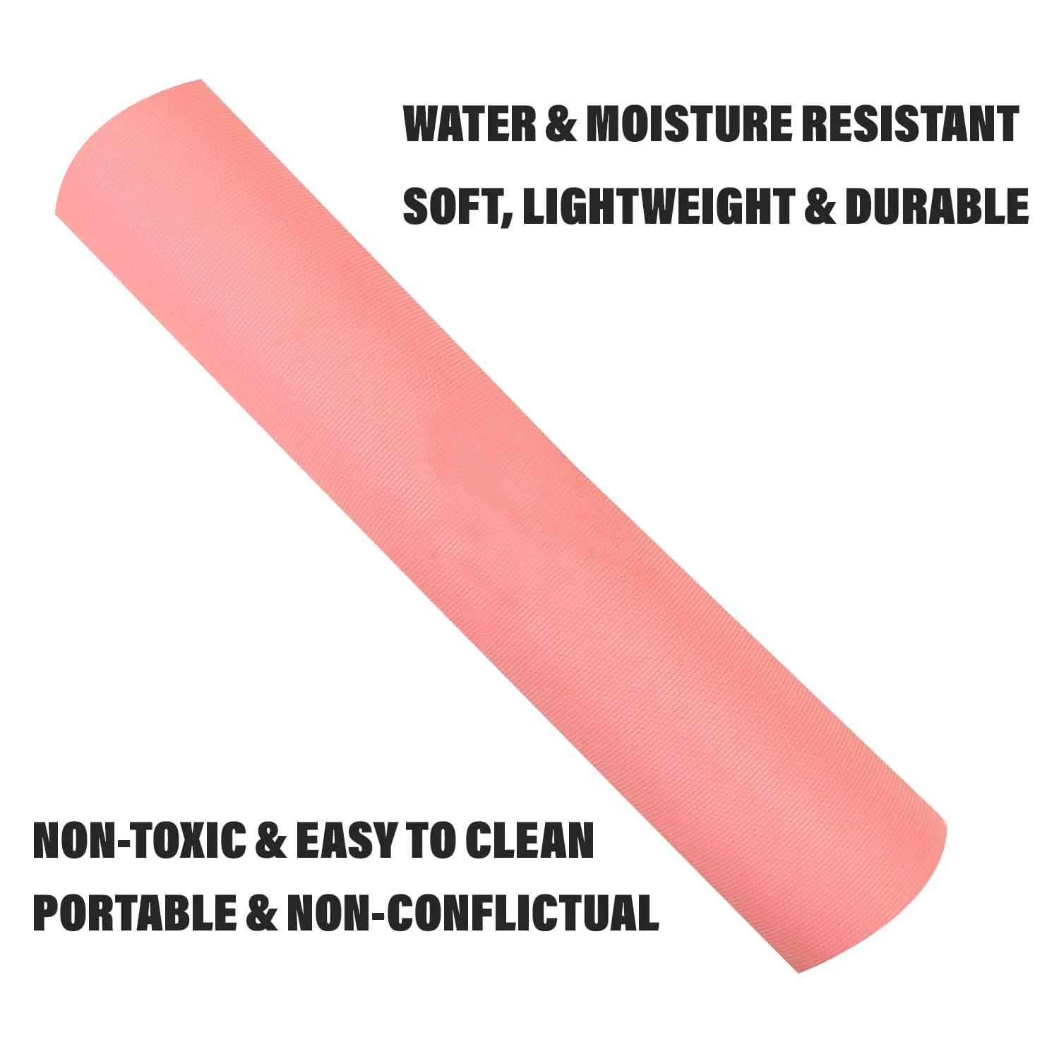 Kuber Industries Yoga Mat | Eva Foam Workout Mat | Anti-Skid Floor Exercise Mat | Carpet Mat for Gym-Fitness | Yoga Mat for Women | Yoga Mat for Men | 6 MM | Pink