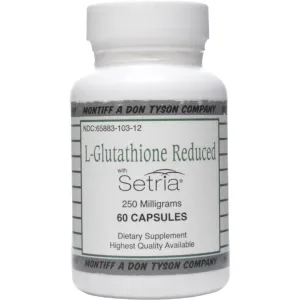 L-Glutathione Reduced 250 mg 60 caps by Montiff
