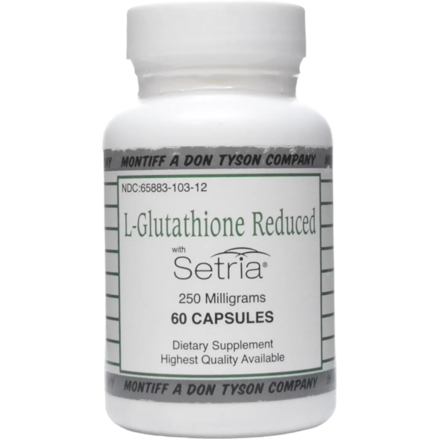 L-Glutathione Reduced 250 mg 60 caps by Montiff