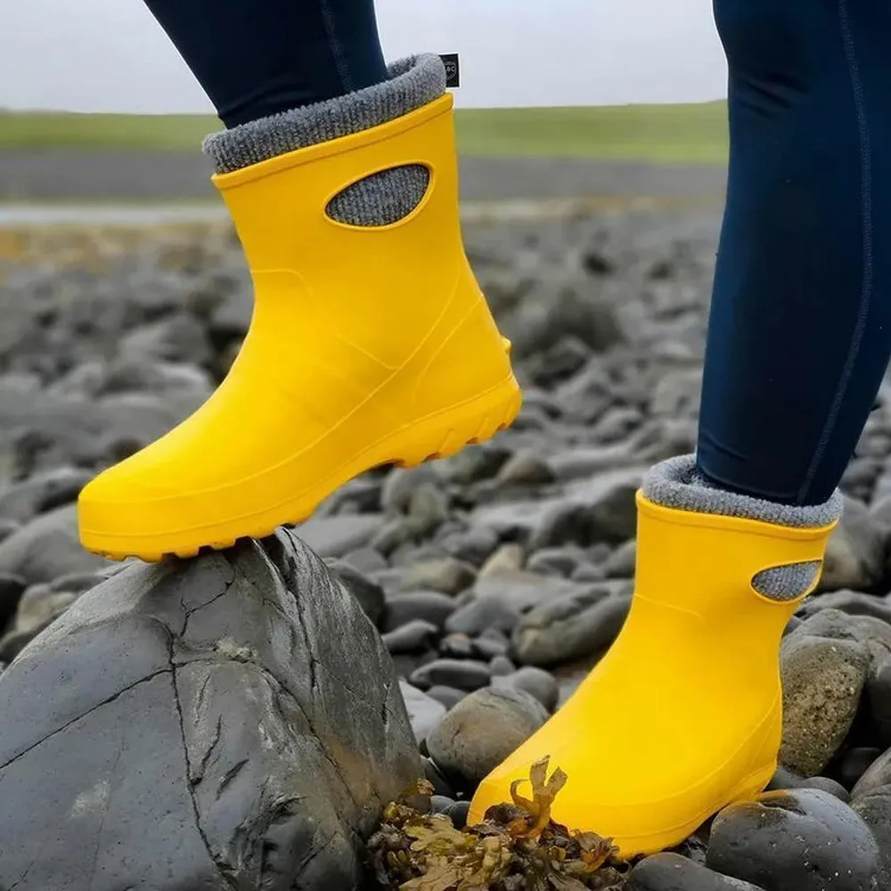 Leon Boots Ultralight Yellow Ladies Ankle Boots - Size 5