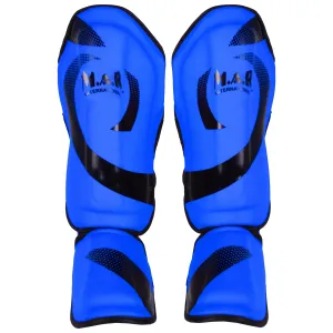 MAR-148F | Blue Kickboxing & Thai Boxing Shin & Instep Guards