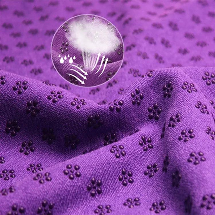 Microfiber Thickening Non-slip Yoga Blanket Long Washable Yoga Mat , Random Color Delivery