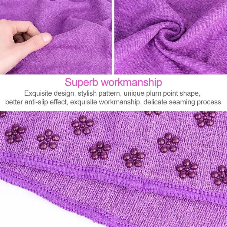 Microfiber Thickening Non-slip Yoga Blanket Long Washable Yoga Mat , Random Color Delivery