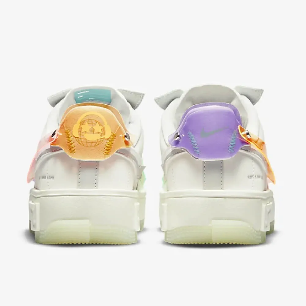 Nike Air Force 1 Fontanka sneakers, green/white/pink
