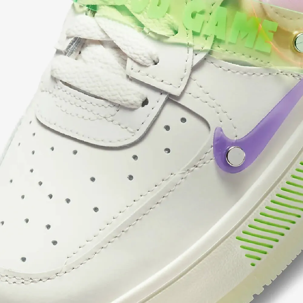 Nike Air Force 1 Fontanka sneakers, green/white/pink