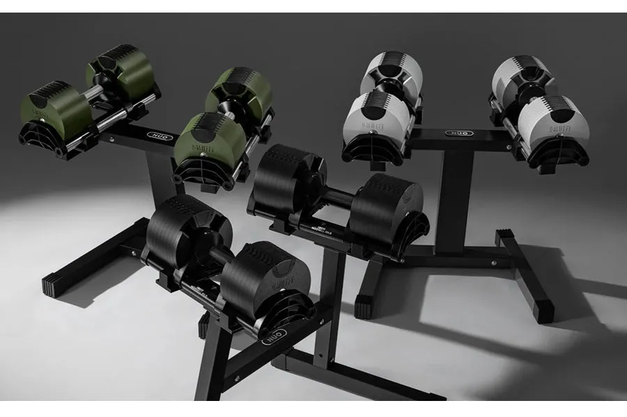 NÜOBELL 80lb Adjustable Dumbbells (Matte Black)
