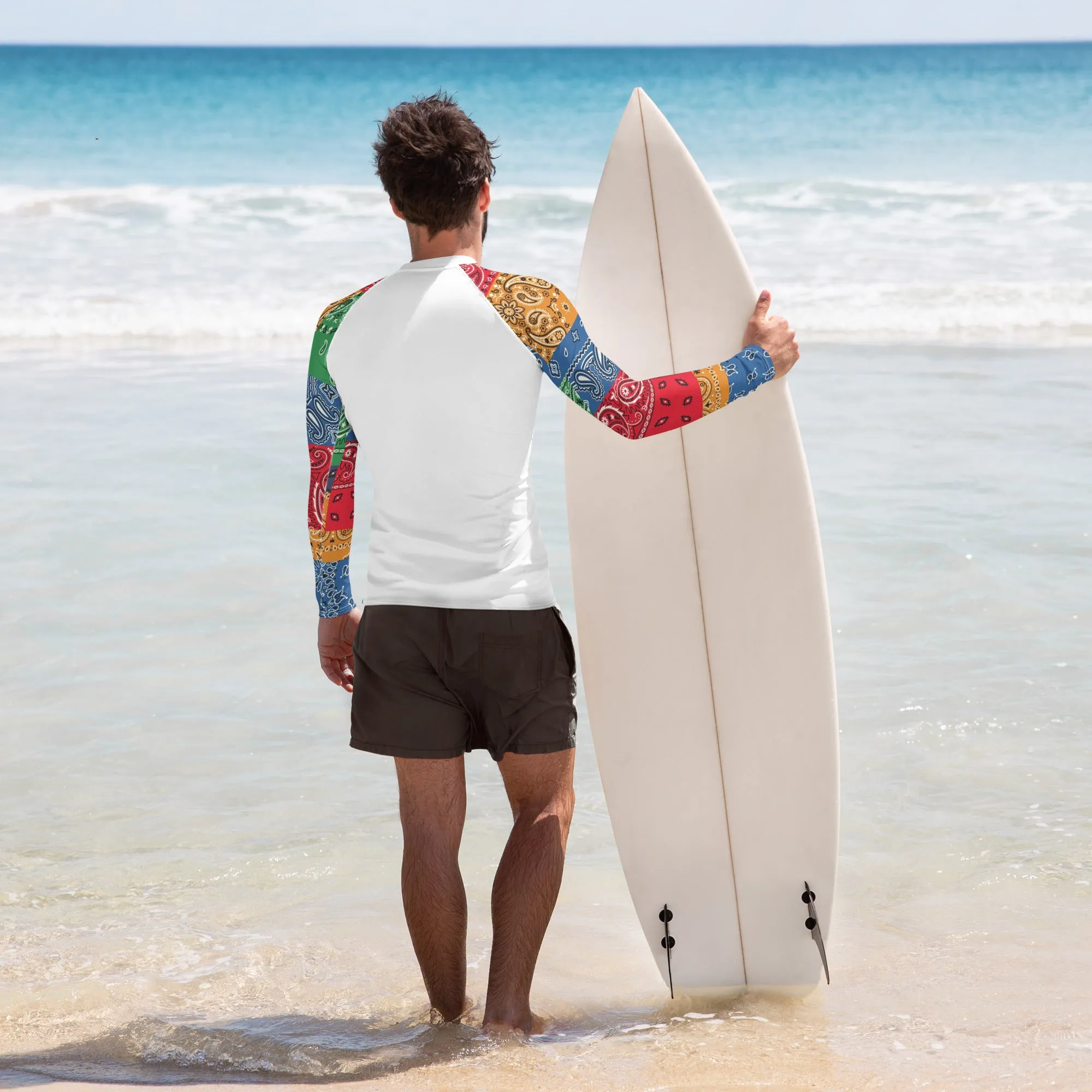 Paisley Bandana Men's Rash Guard