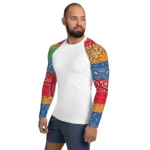 Paisley Bandana Men's Rash Guard