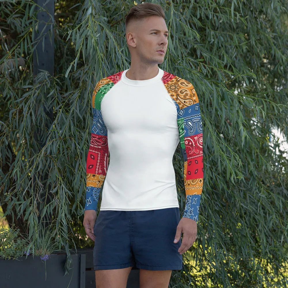 Paisley Bandana Men's Rash Guard