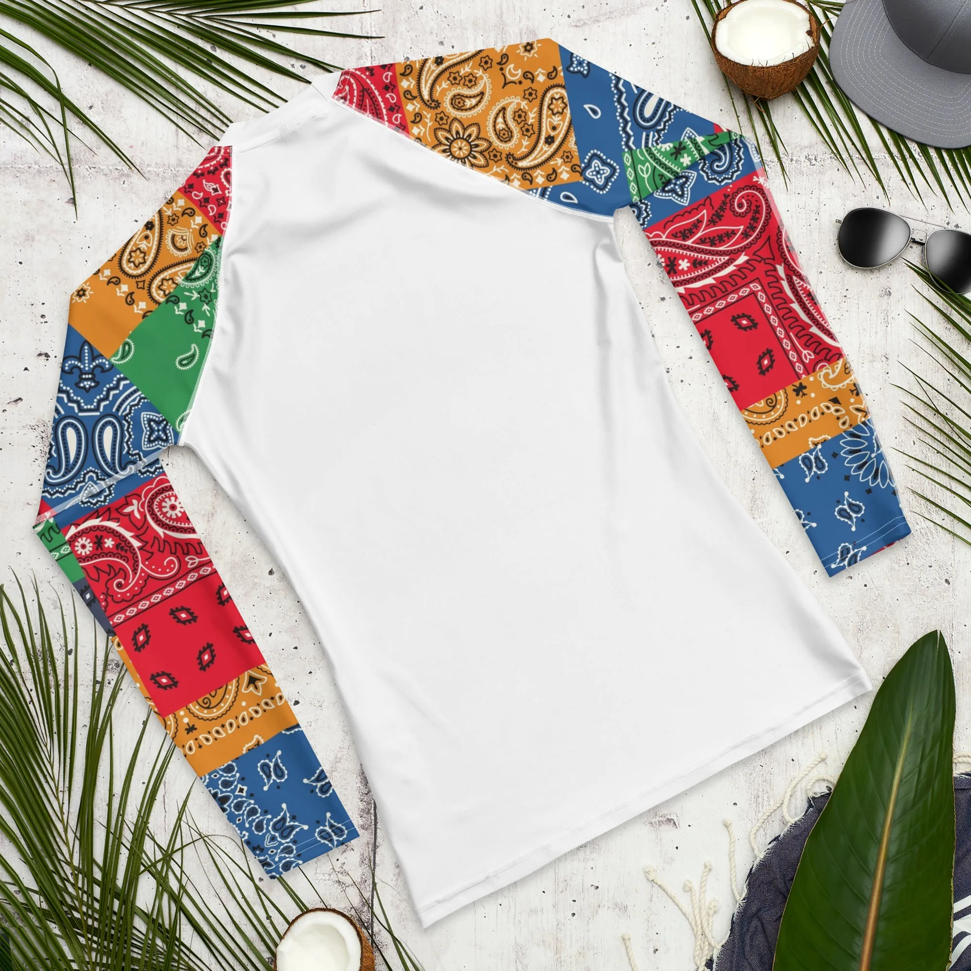 Paisley Bandana Men's Rash Guard