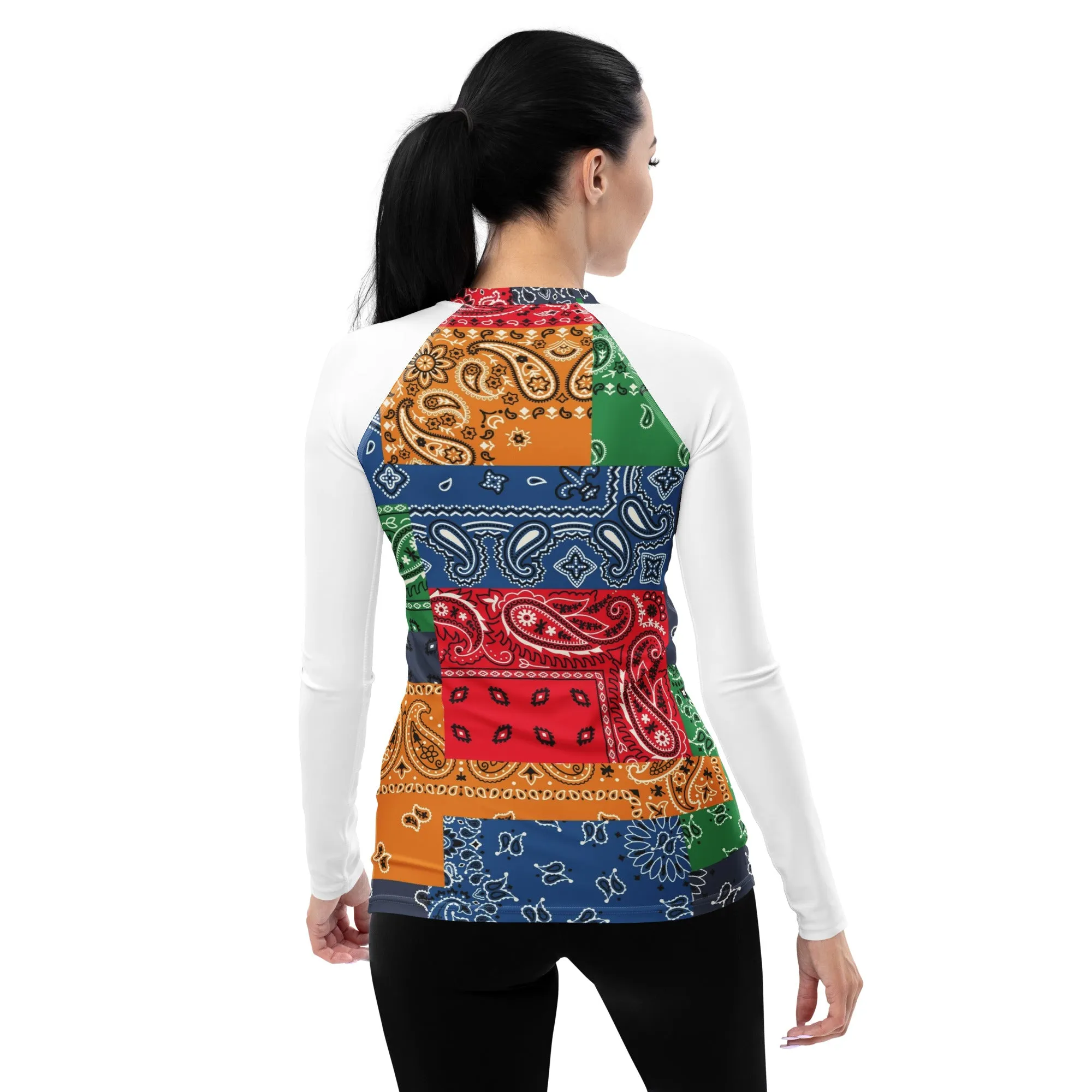 Paisley Bandana Women's Rash Guard