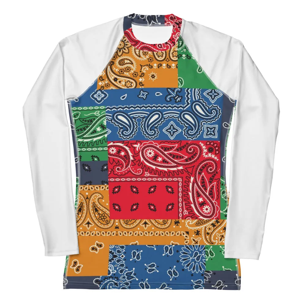 Paisley Bandana Women's Rash Guard