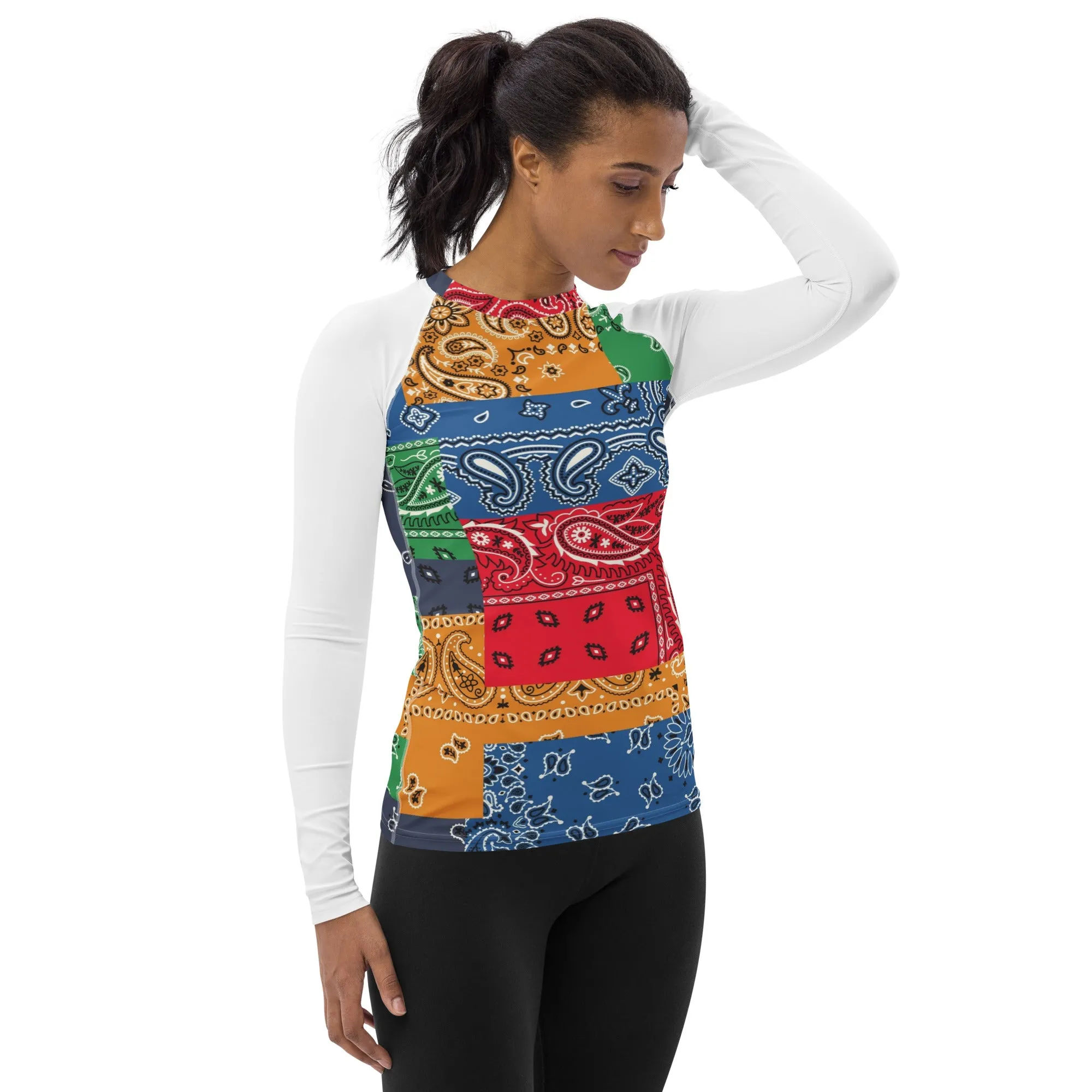 Paisley Bandana Women's Rash Guard