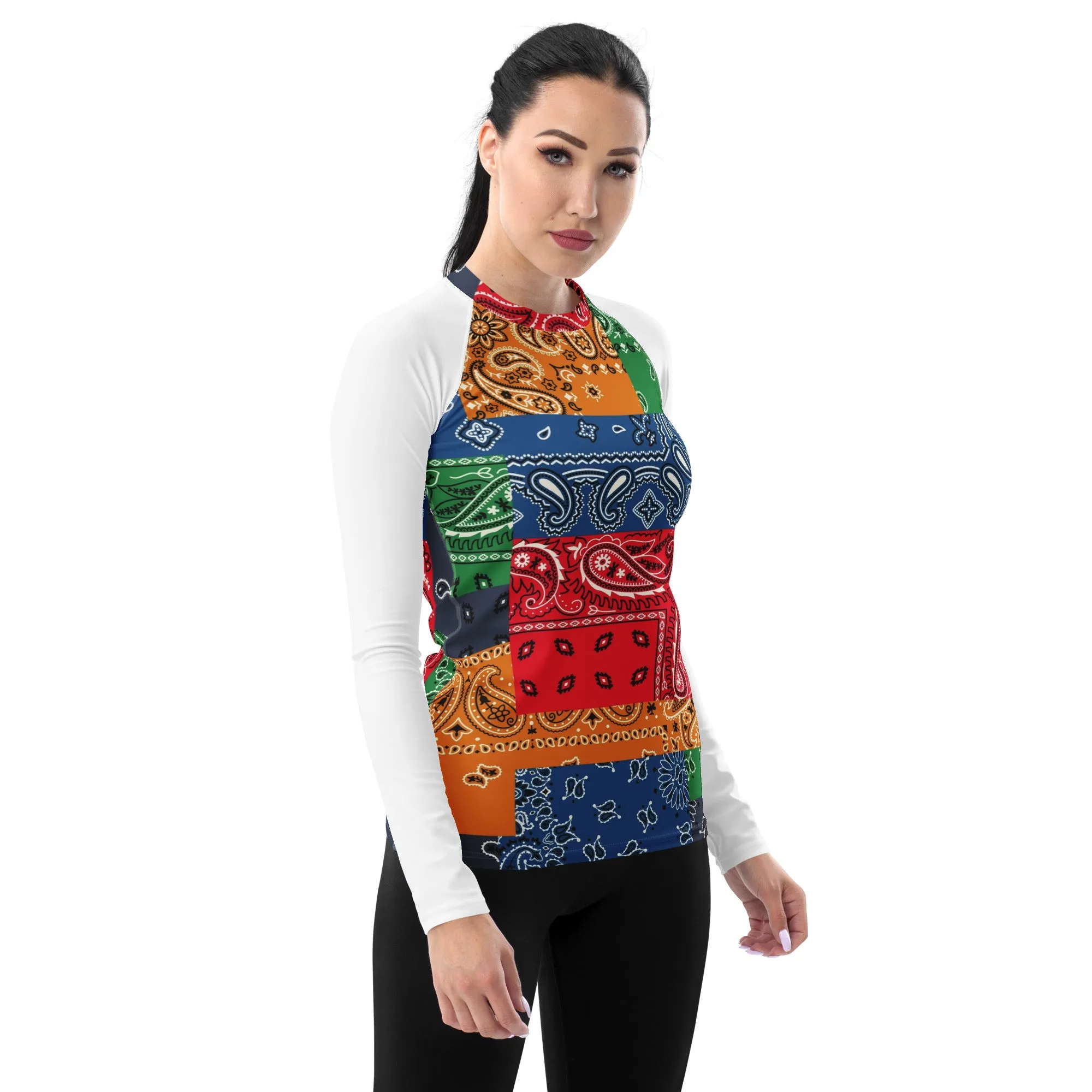 Paisley Bandana Women's Rash Guard