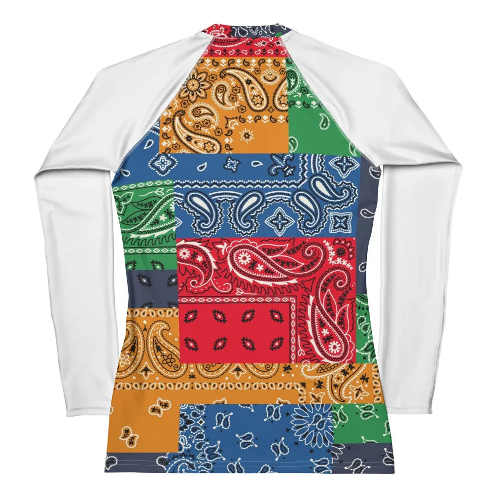 Paisley Bandana Women's Rash Guard