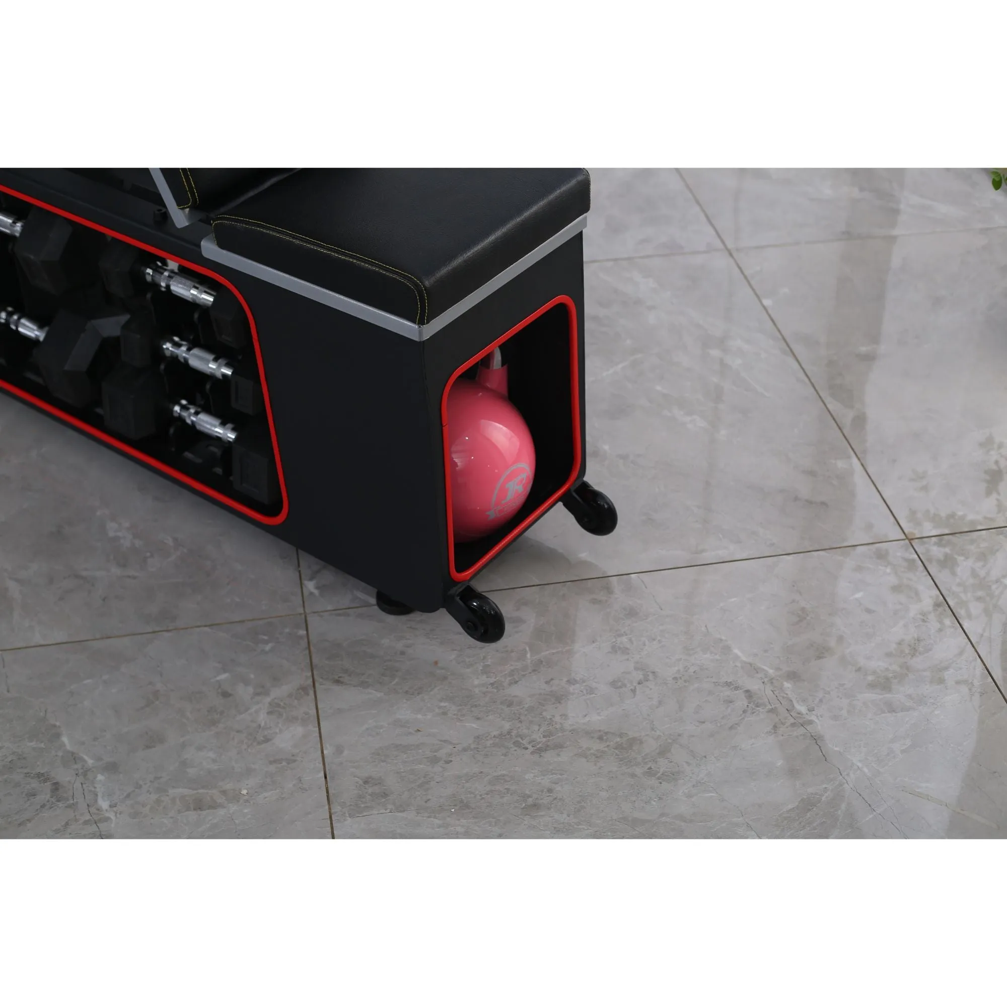 Weights adjustable studio storage HIIT bench